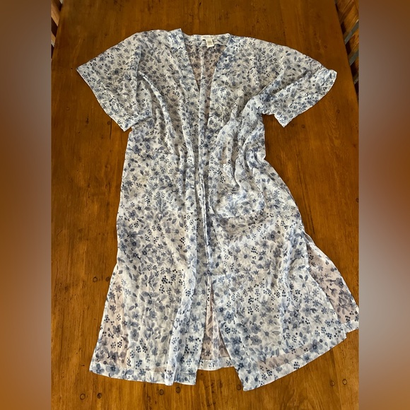 Rachel Zoe Floral Kimono Duster One Size - Picture 1 of 14